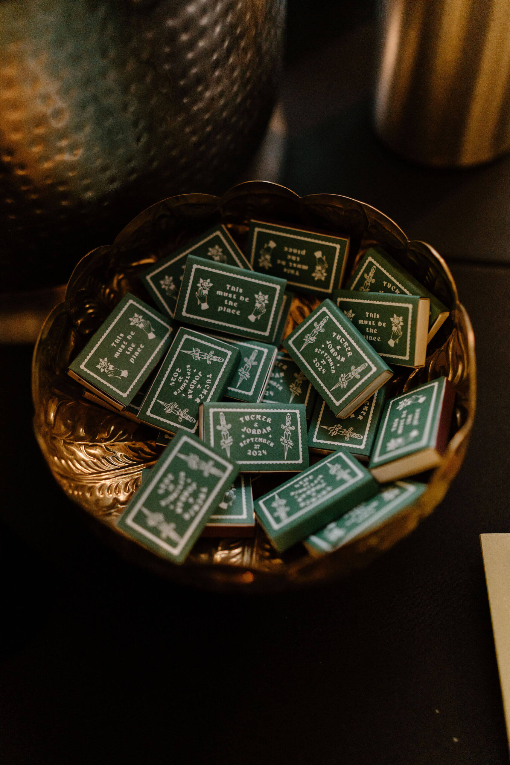 custom match box favors